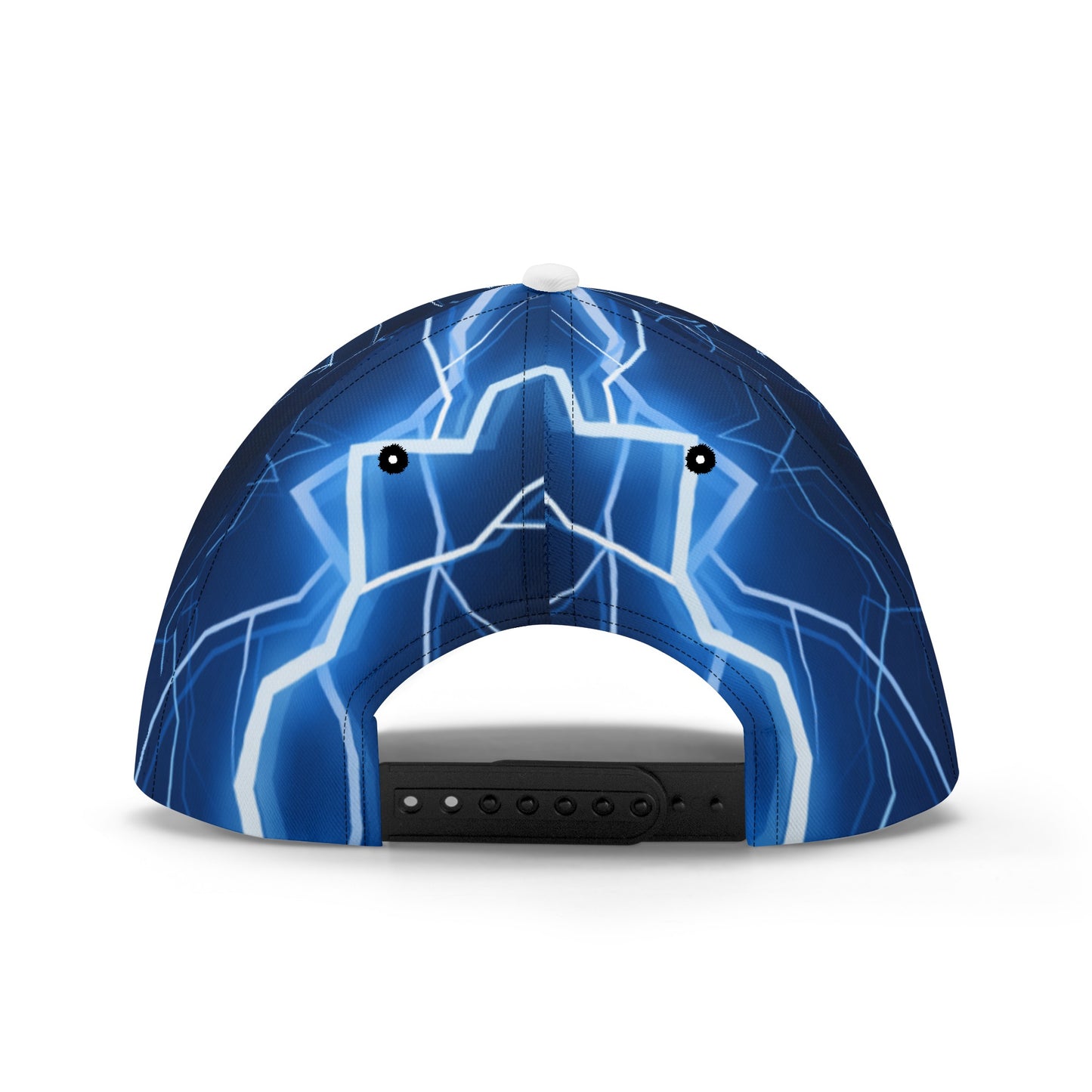 SemiHats Exclusive All Over Print Blue Lightning Trucker Baseball Cap