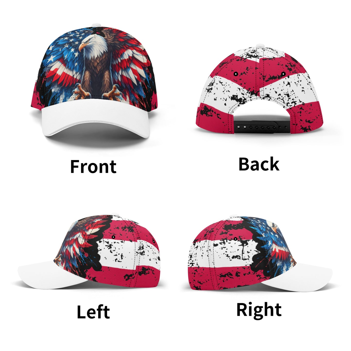 All Over Print American Eagle Trucker Baseball Cap