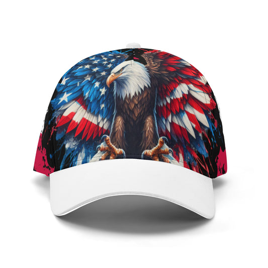 All Over Print American Eagle Trucker Baseball Cap