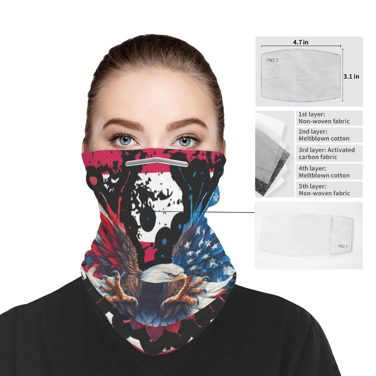 Exclusive American Eagle Design Bandana