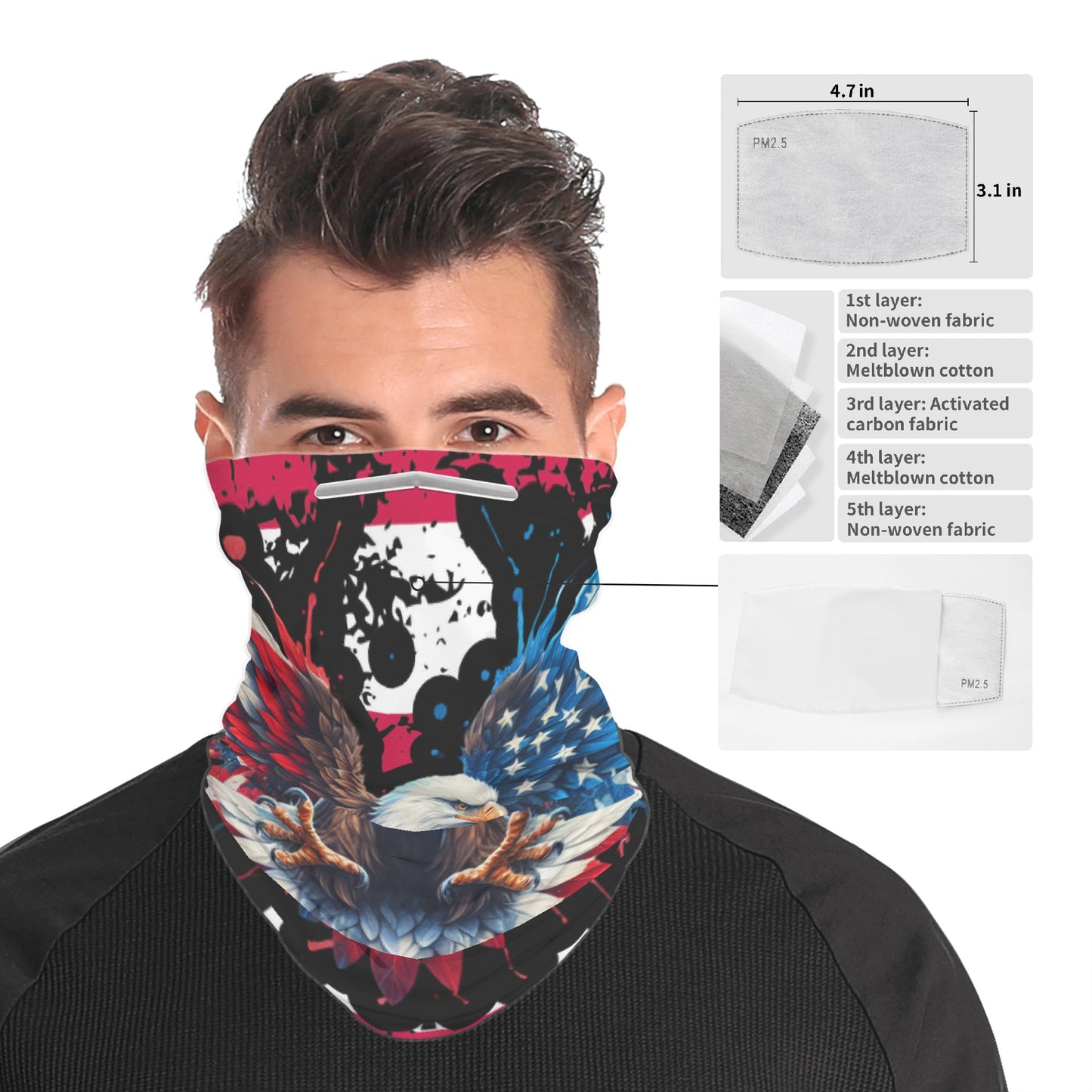 Exclusive American Eagle Design Bandana