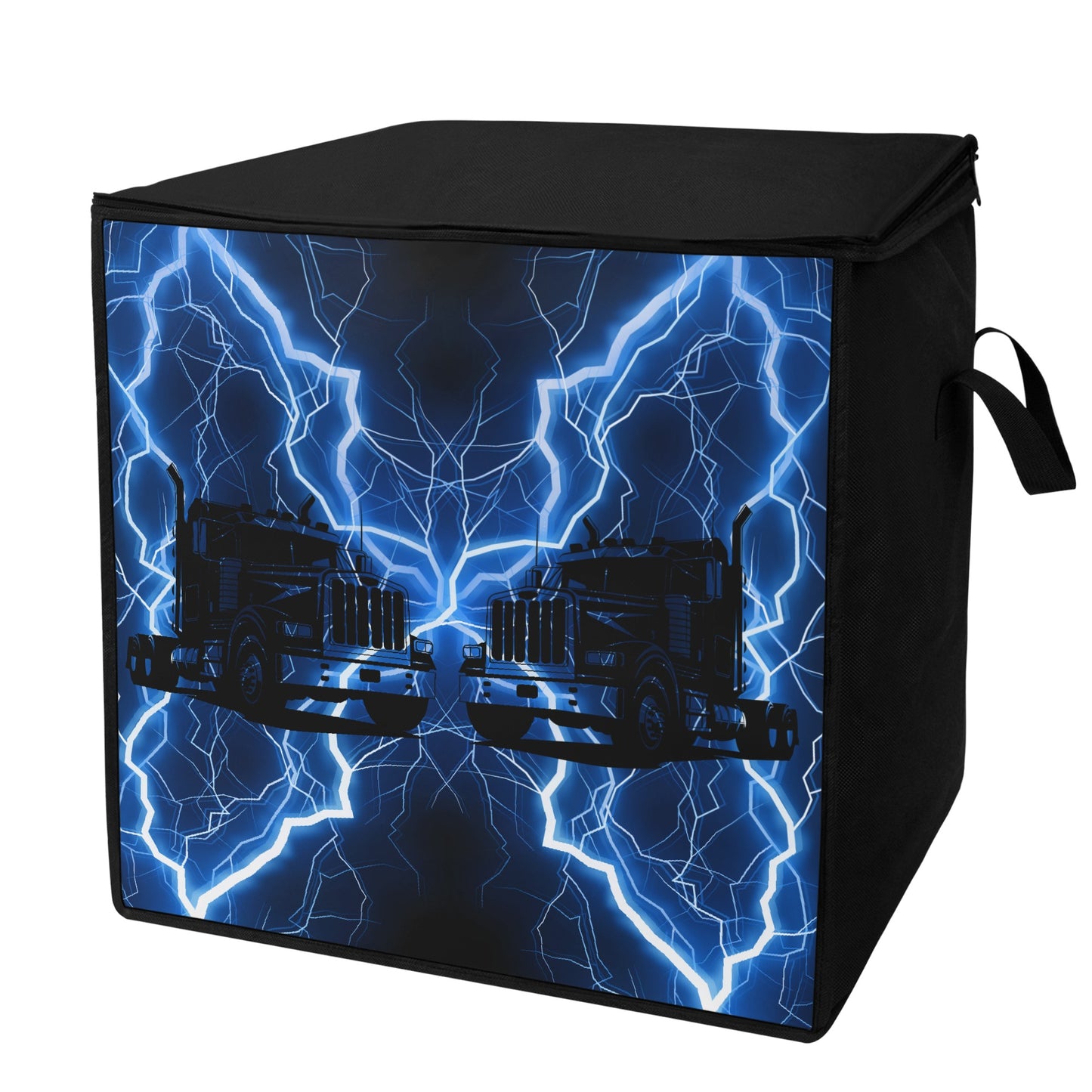 Blue Lightning Trucker Bedding Storage Box Bag