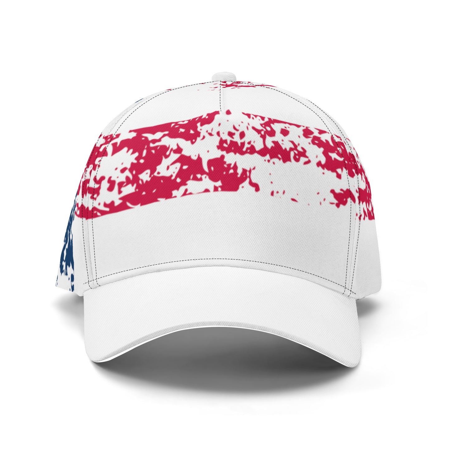 Faded Distressed American Flag All-over Print Baseball Cap