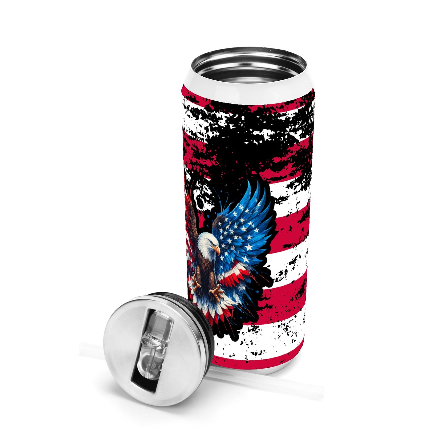 American Eagle 500ml Stainless Steel Cola Can Shaped Coke Cups Travel Tumbler