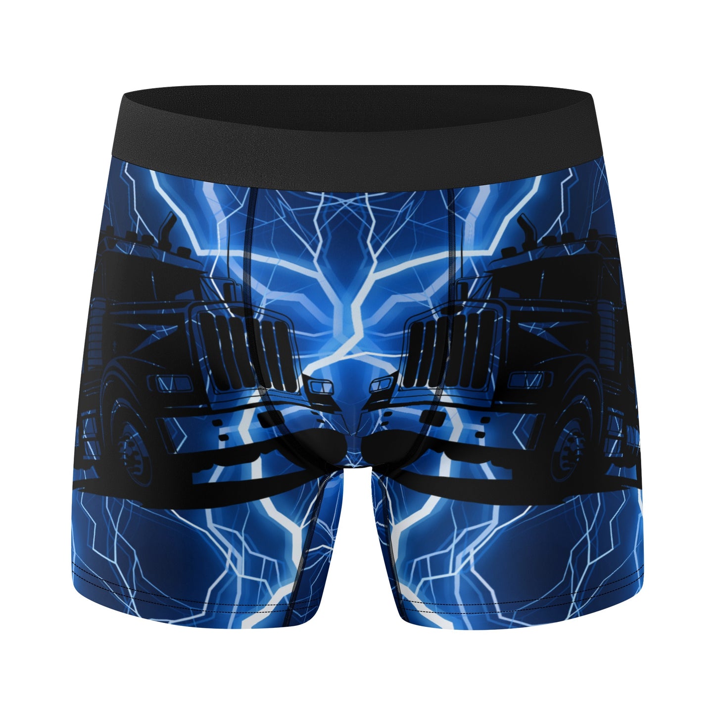 Exclusive Blue Lightning Trucker Mens Classic Stretch Trunks & Underwear