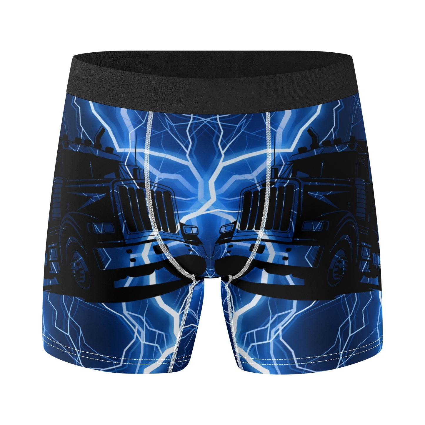 Exclusive Blue Lightning Trucker Mens Classic Stretch Trunks & Underwear