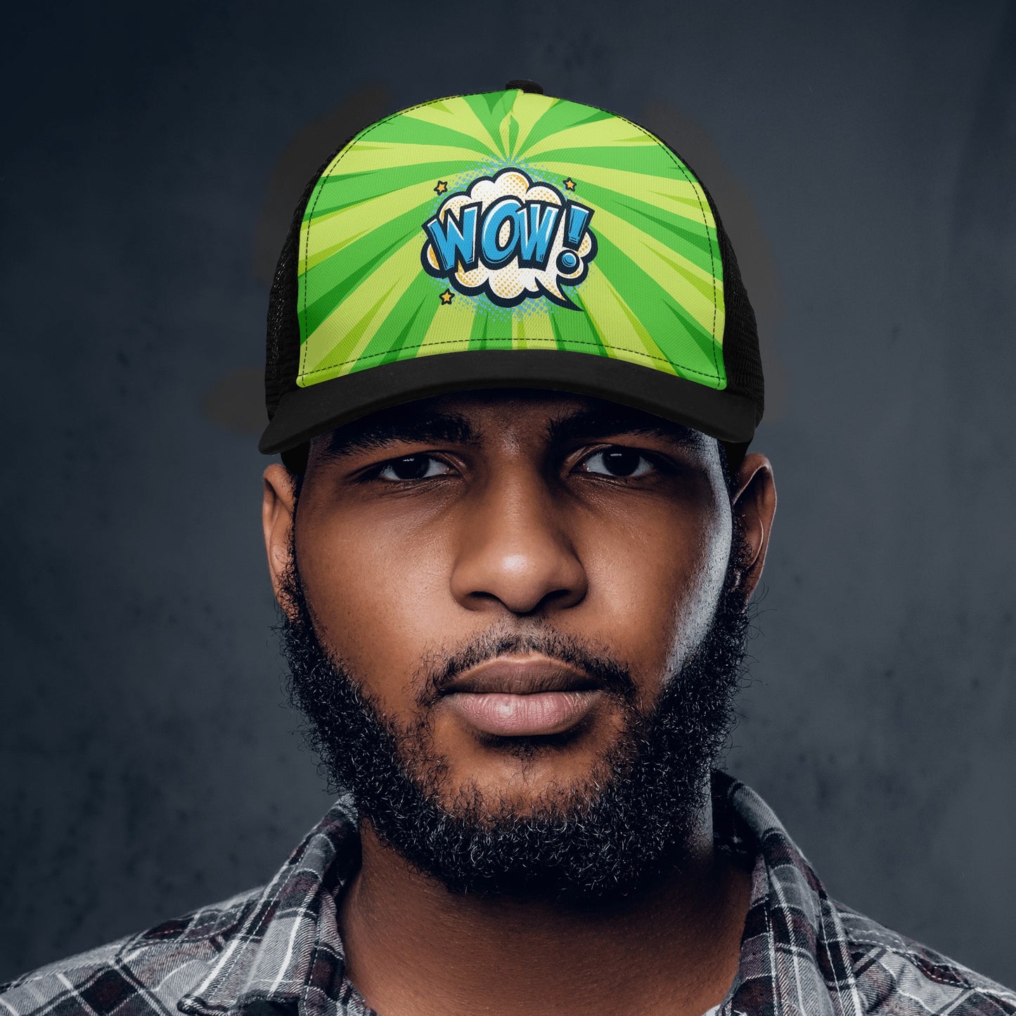 Pop Art Design Mesh Trucker Hat