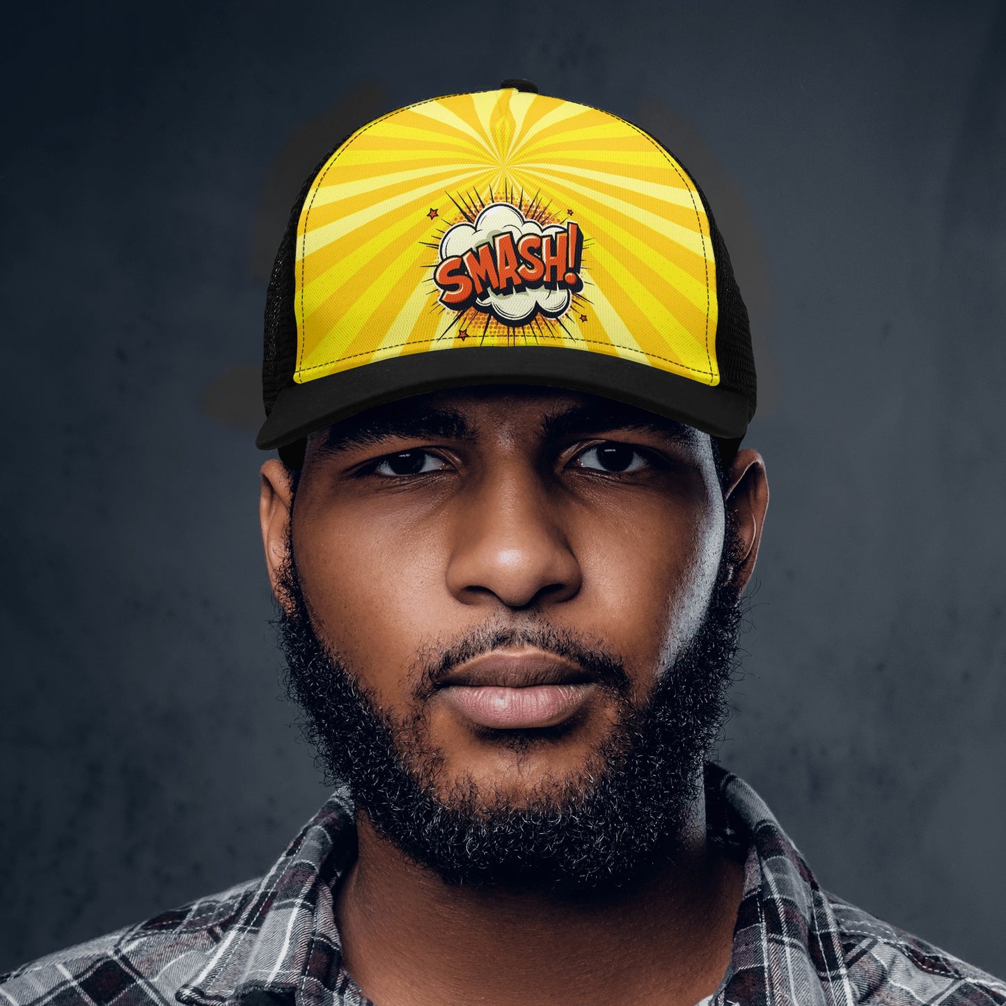 Pop Art Design Mesh Trucker Hat