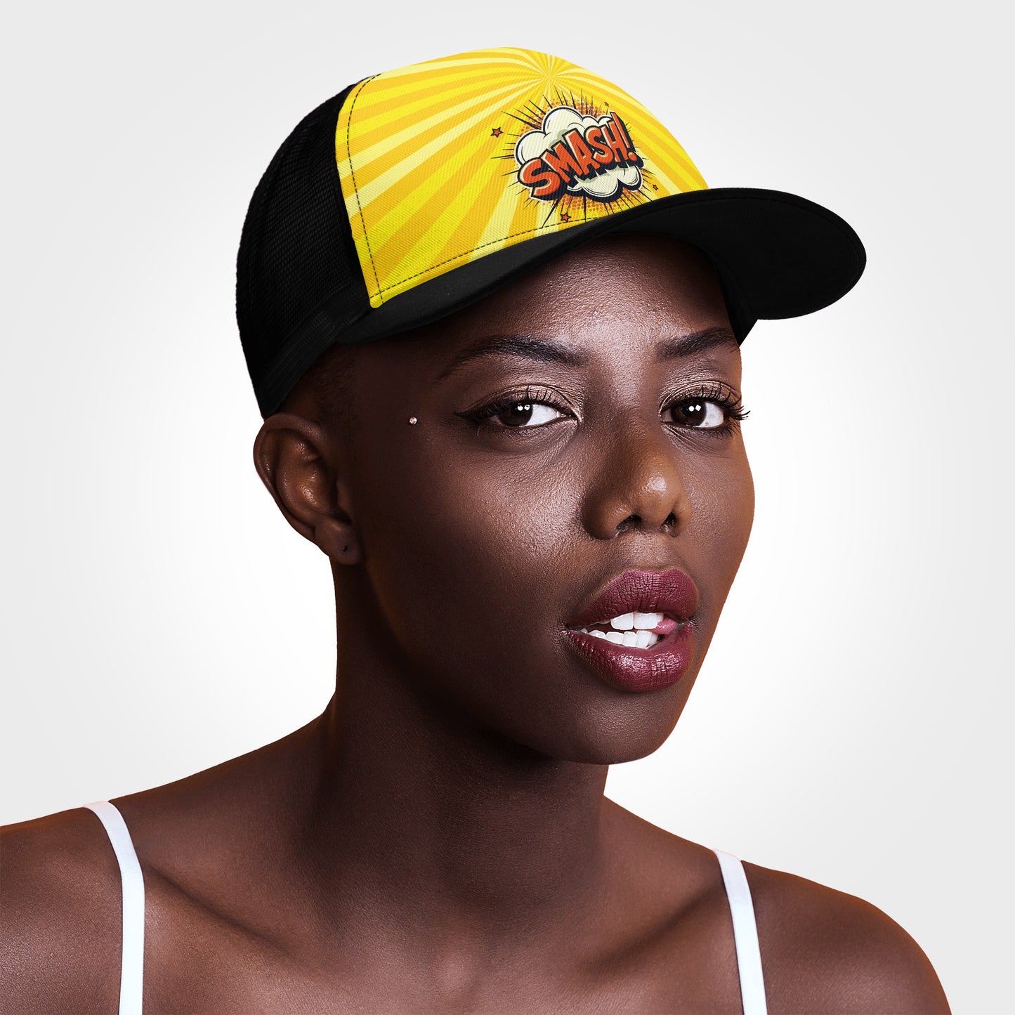 Pop Art Design Mesh Trucker Hat