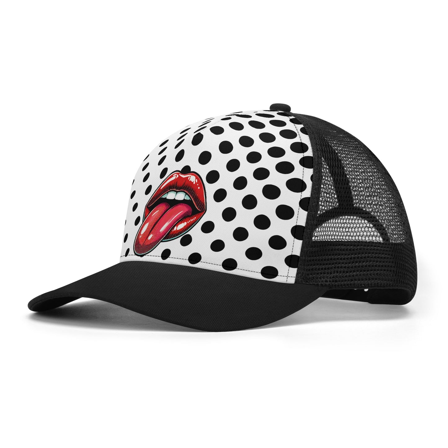 Sexy Lips Mesh Trucker Hat