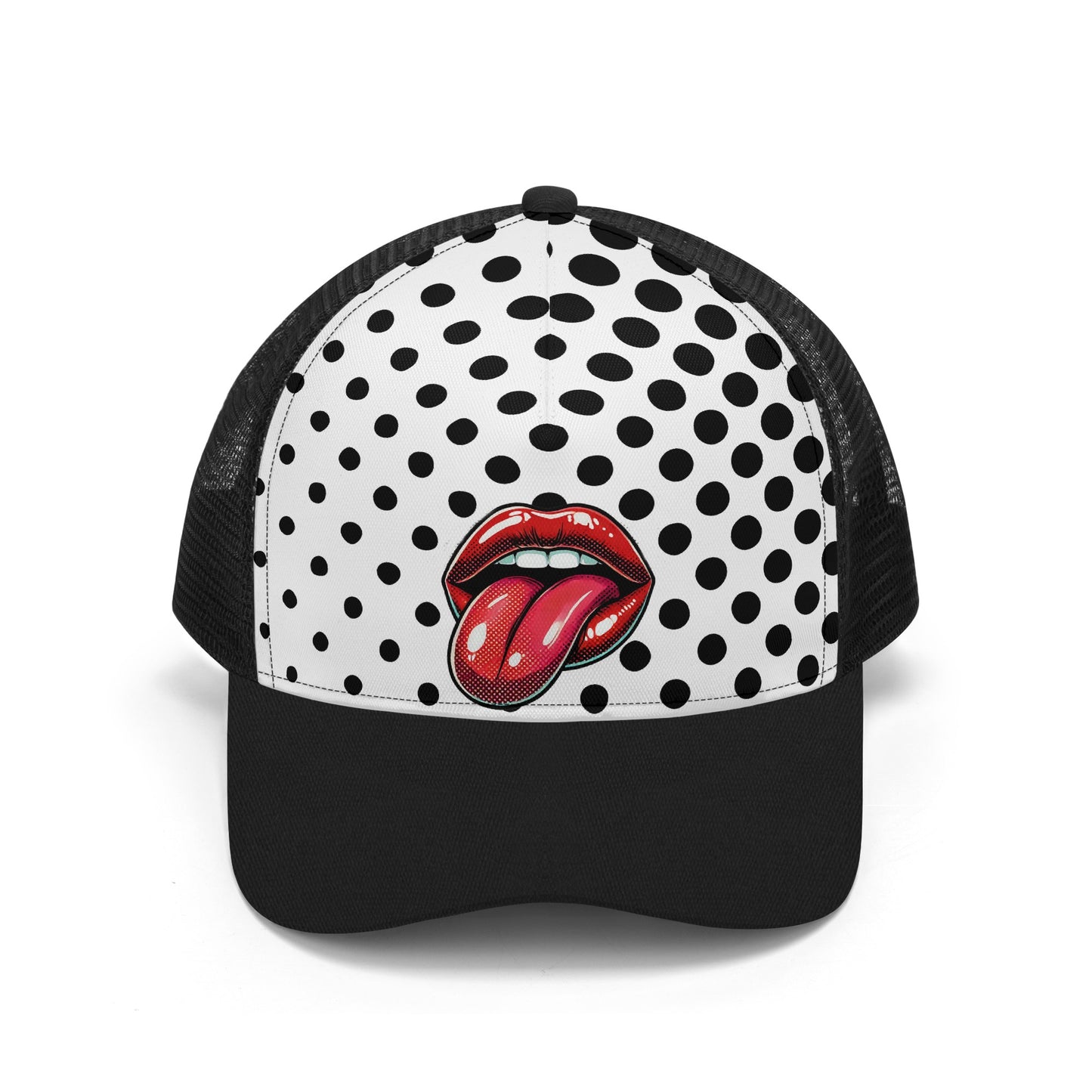 Sexy Lips Mesh Trucker Hat