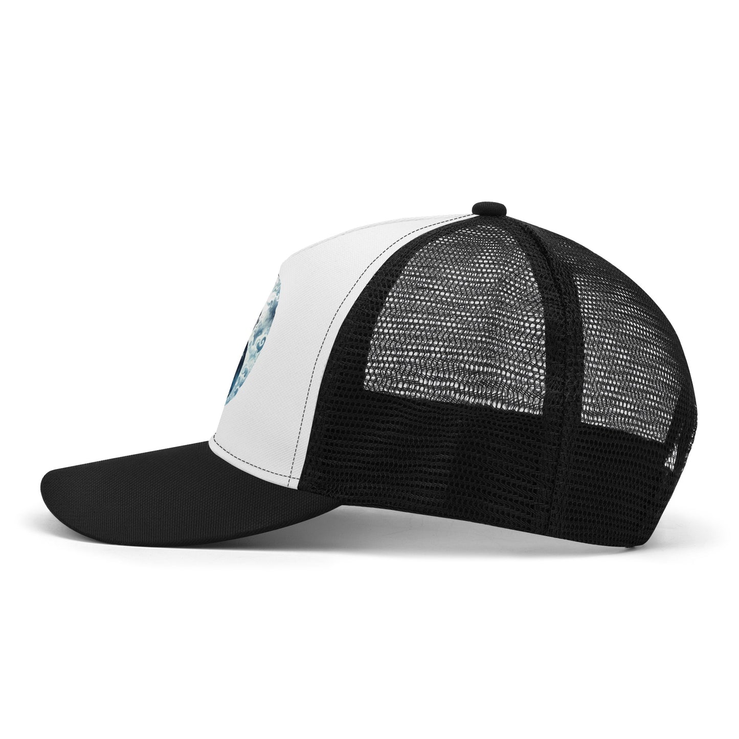 Yin Yang Design Mesh Trucker Hat