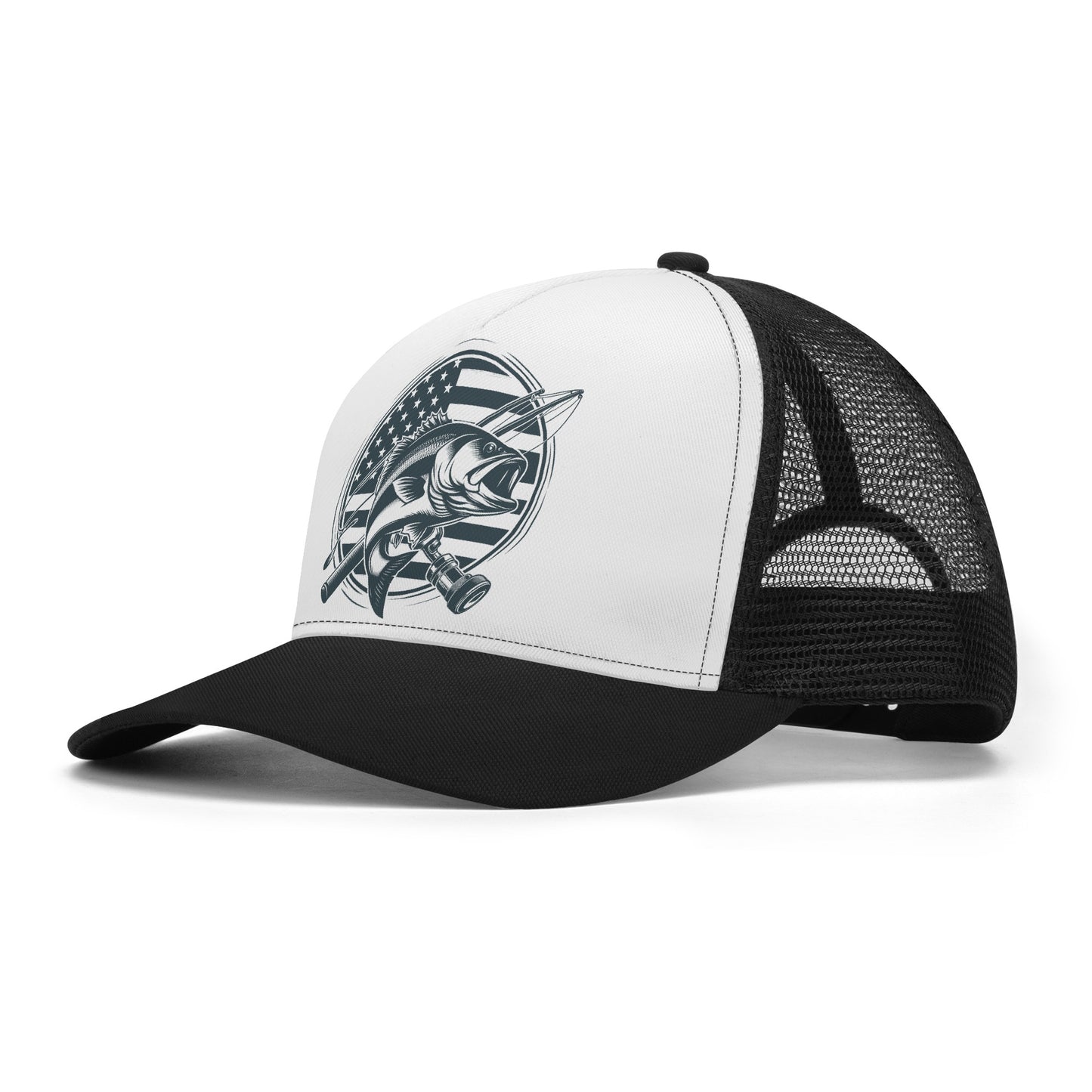 Fishing Design Trucker Mesh Trucker Hat