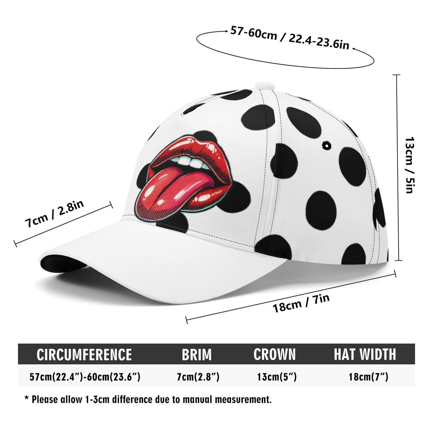 Our Exclusive Sexy Lips All-over Print Baseball Cap