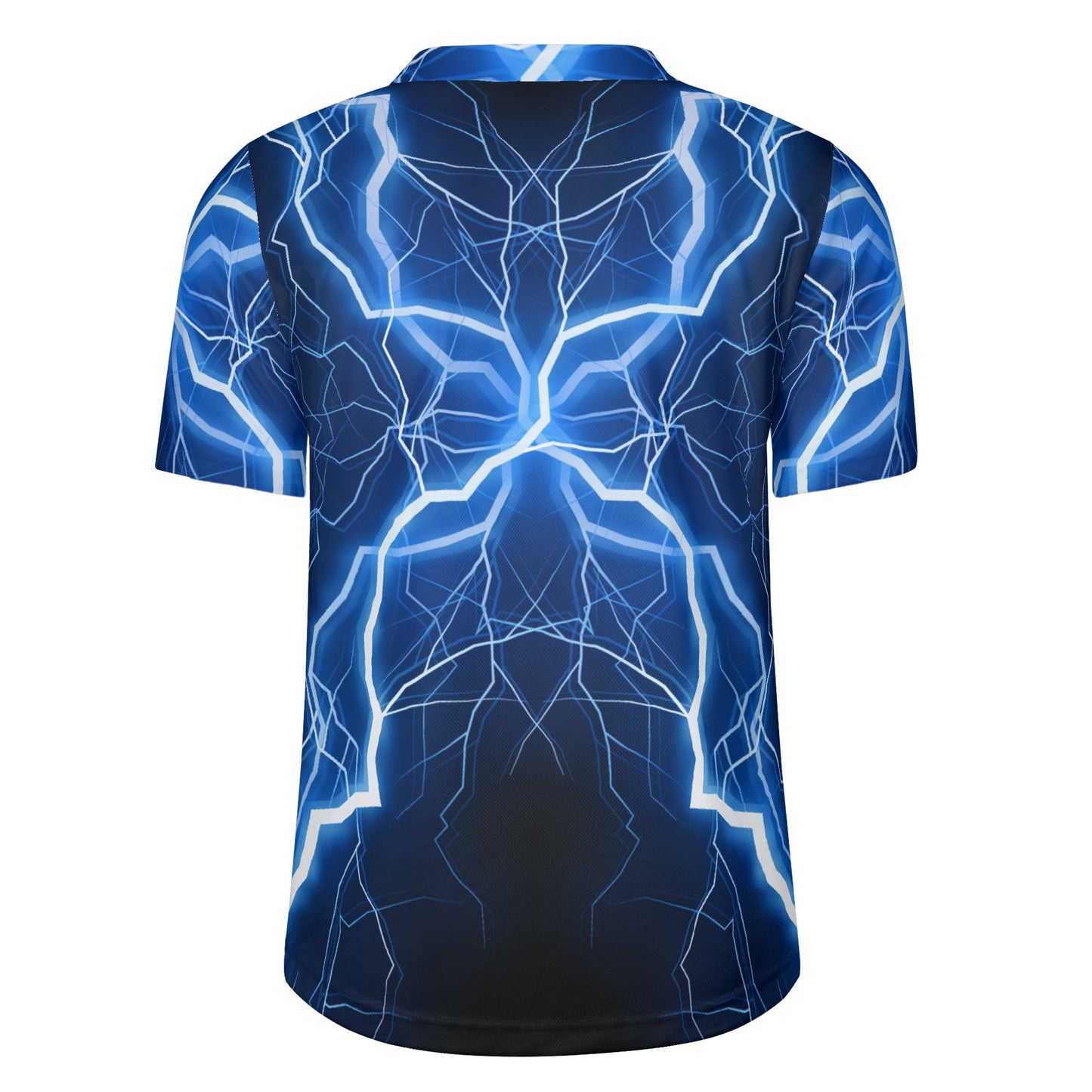 Blue Lightning Trucker Mens All Over Print Football Rugby Jersey