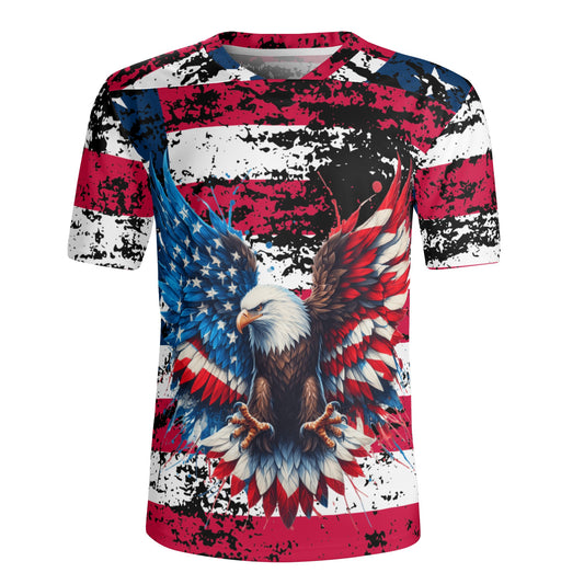 American Eagle Mens All Over Print Football Rugby Jersey