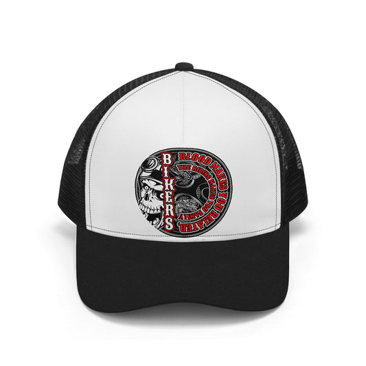 Biker Design Mesh Trucker Hat