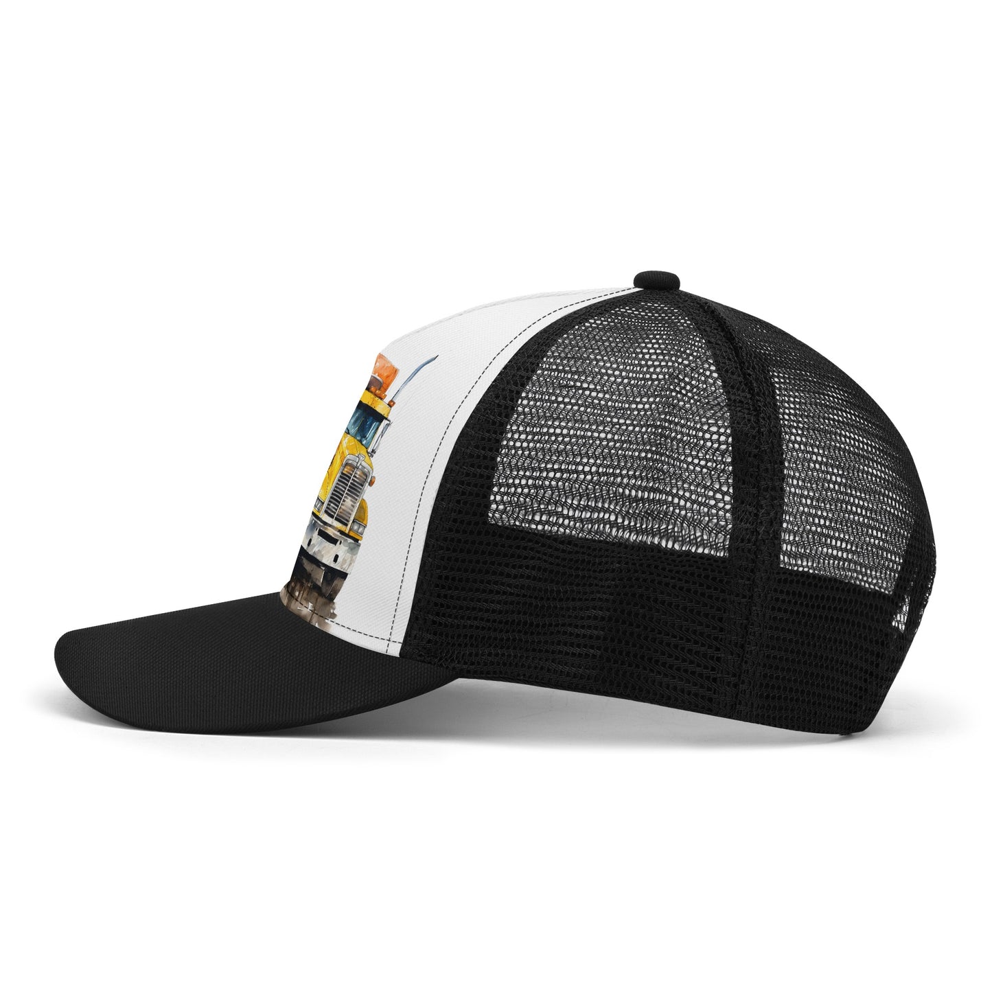 Semi Trucks Design Mesh Trucker Hat