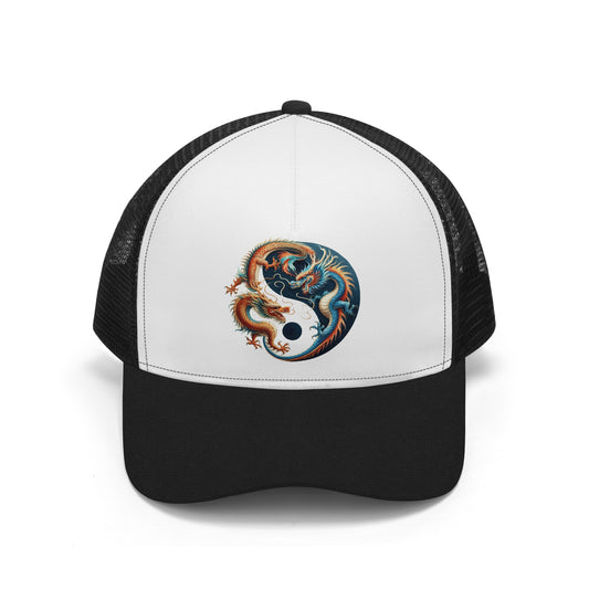 Yin Yang Dragons Mesh Trucker Hat