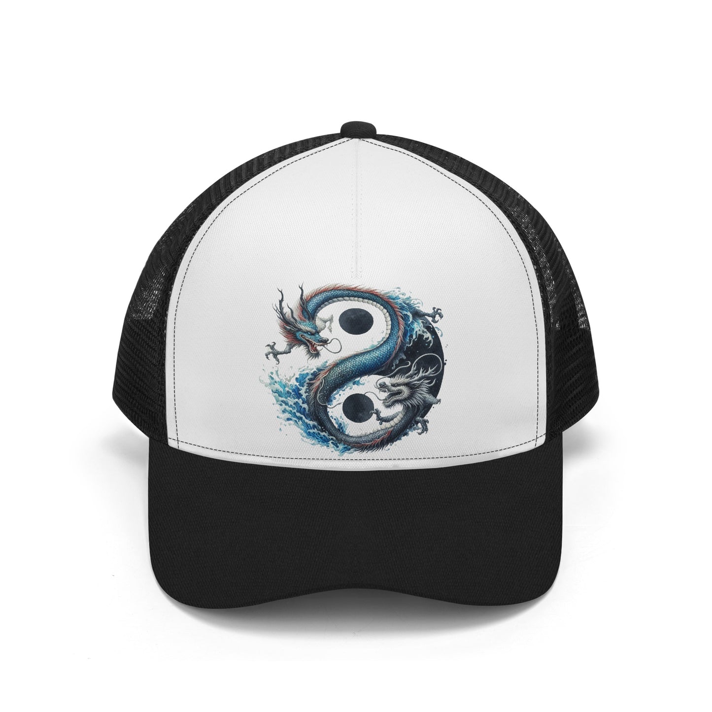 Yin Yang Dragons Mesh Trucker Hat