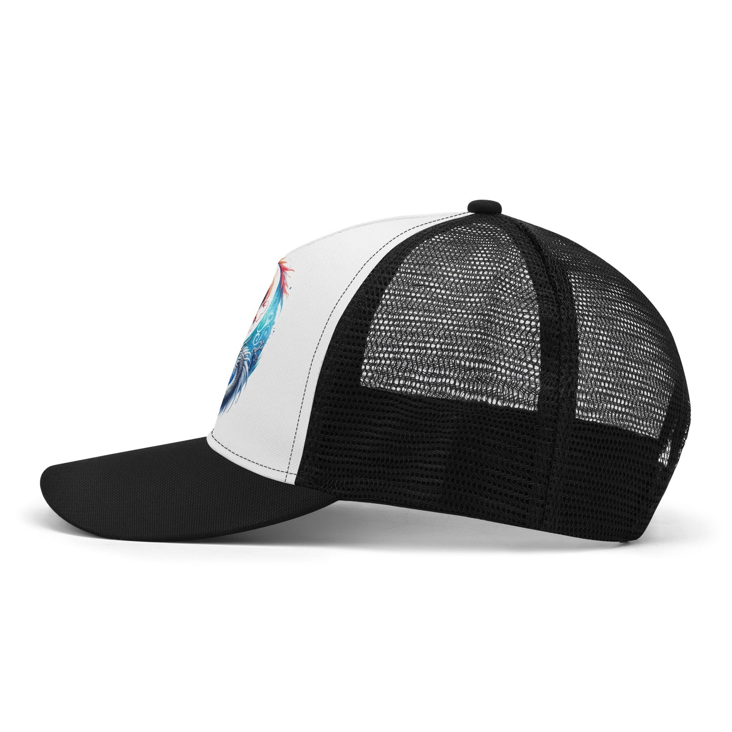 Yin Yang Dragons Mesh Trucker Hat