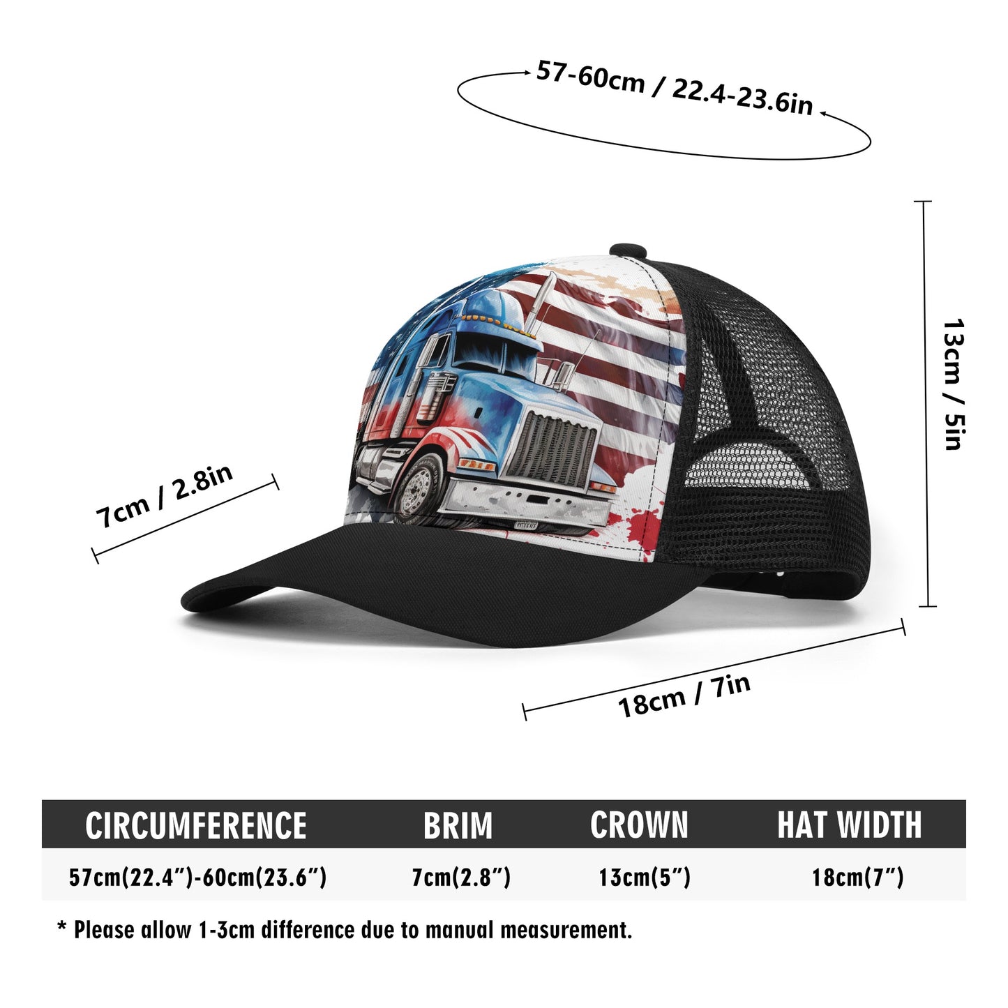 American Trucker Mesh Trucker Hat