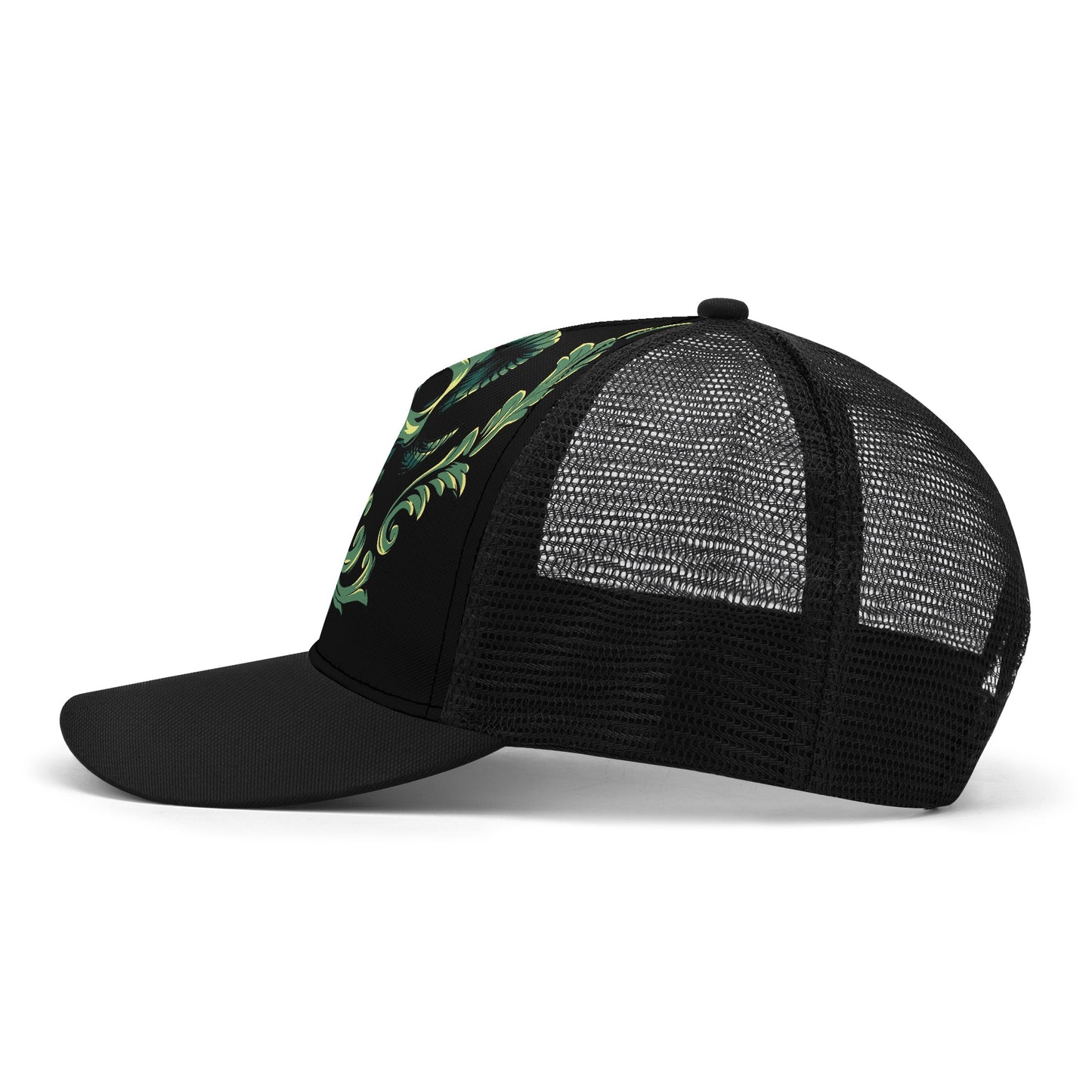 Skull Tattoo Design Mesh Trucker Hat