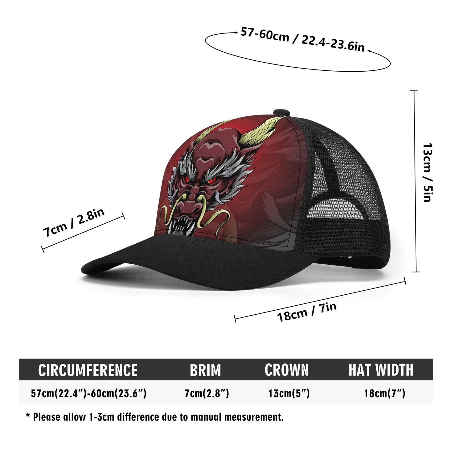 Tattoo Design Mesh Trucker Hat