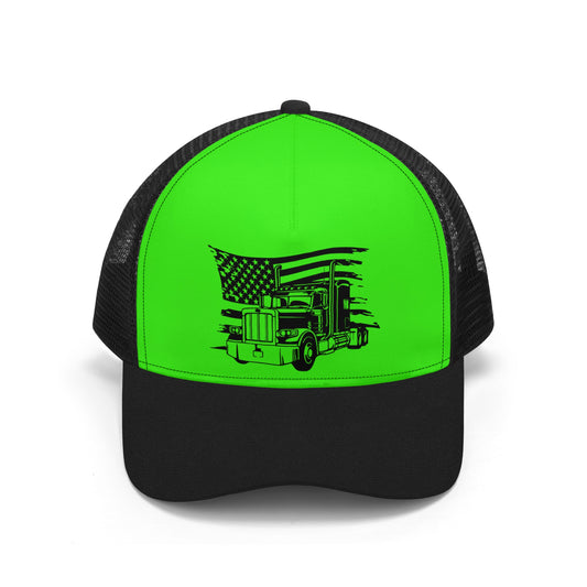 USA Semi Truck Mesh Trucker Hat