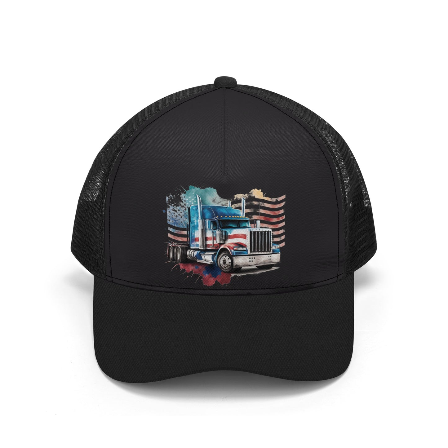 USA Semi Truck Mesh Trucker Hat