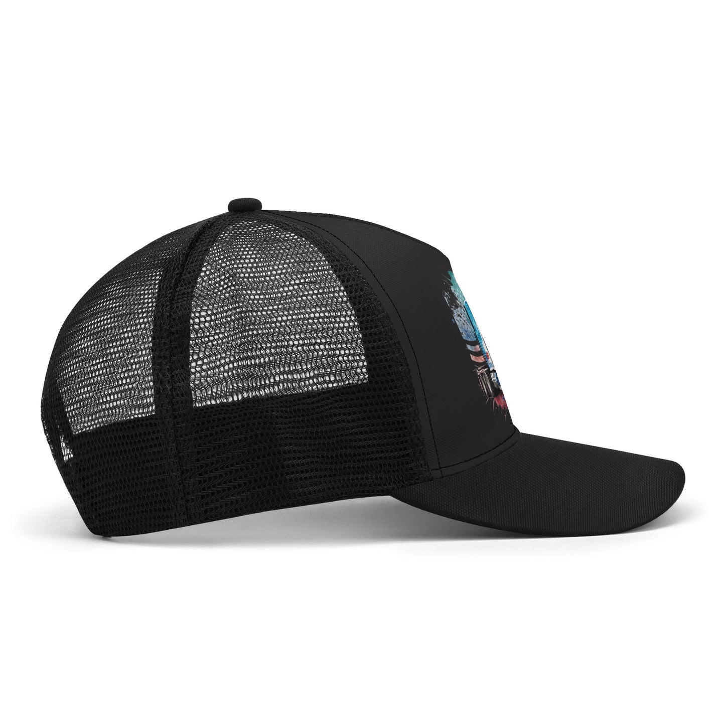 USA Semi Truck Mesh Trucker Hat