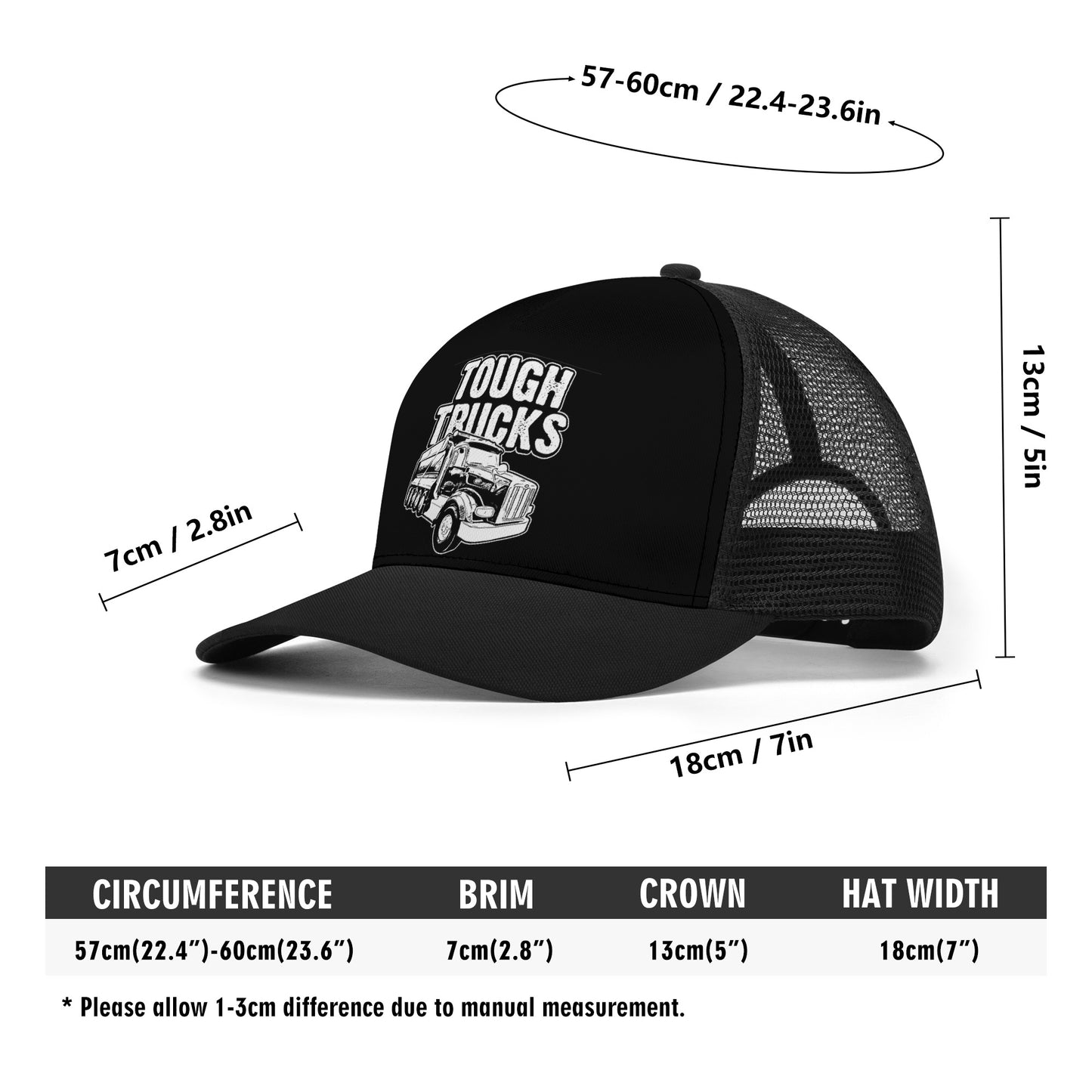 Tough Trucks Dump Truck Mesh Trucker Hat