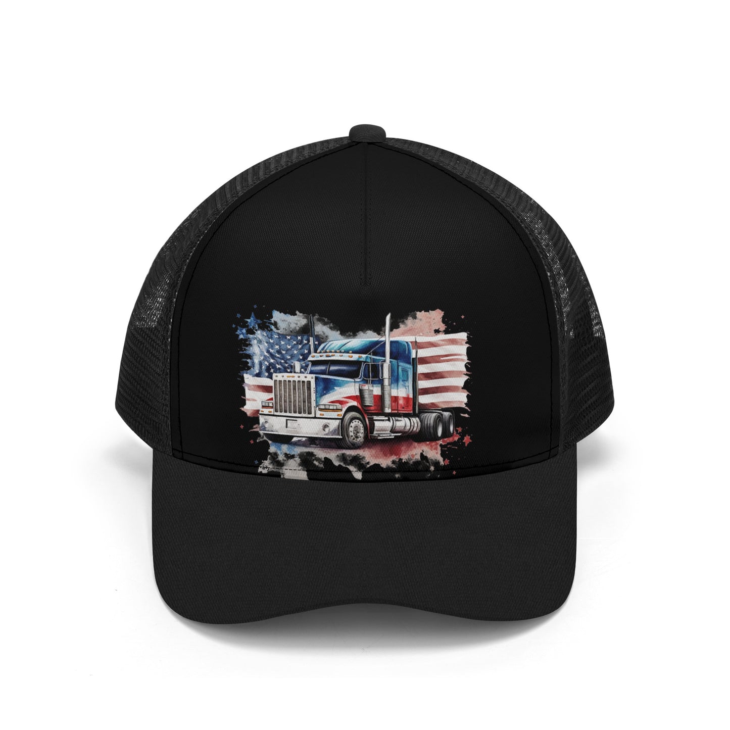 USA Semi Truck Mesh Trucker Hat