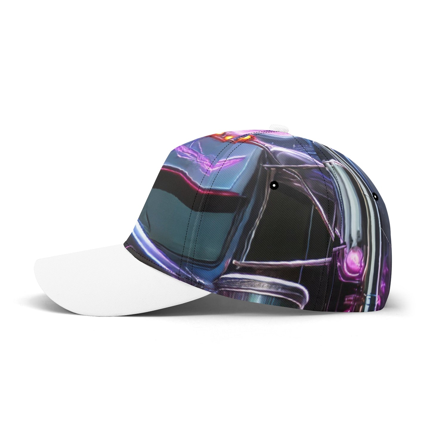 Purple Semi Truck All-over Print Baseball Cap