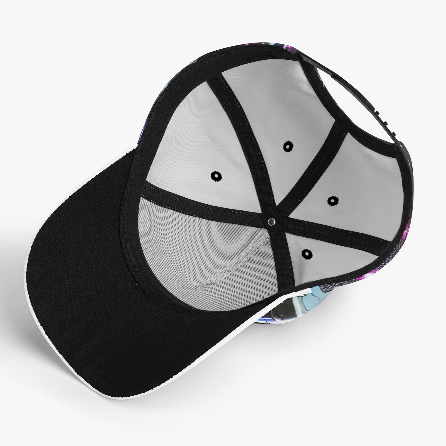 Purple Semi Truck All-over Print Baseball Cap