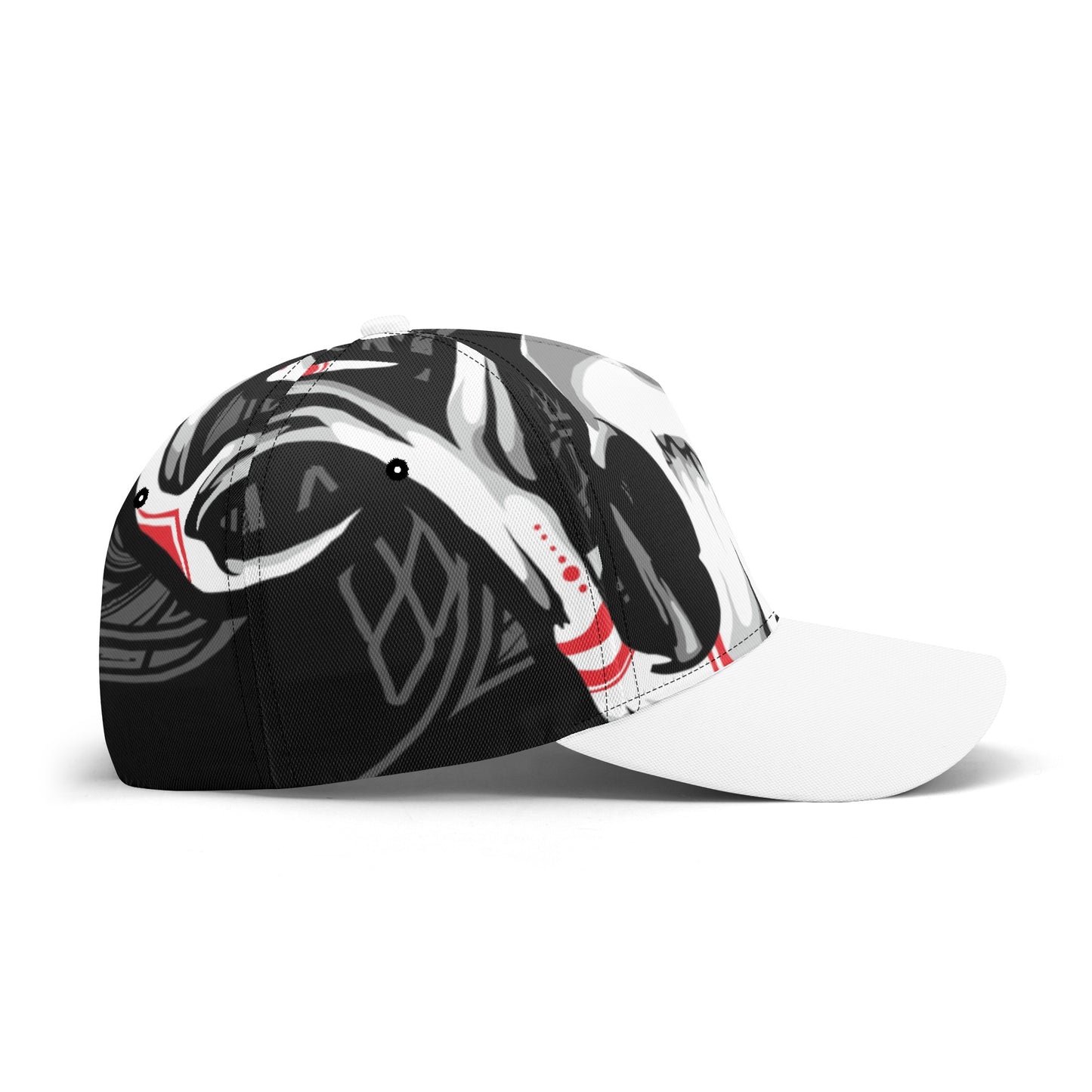 Skull Design Art All-over Print Baseball Cap