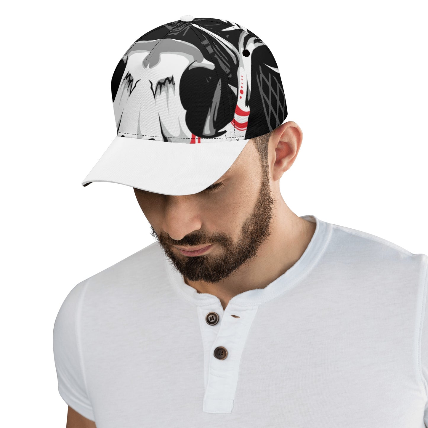 Skull Design Art All-over Print Baseball Cap