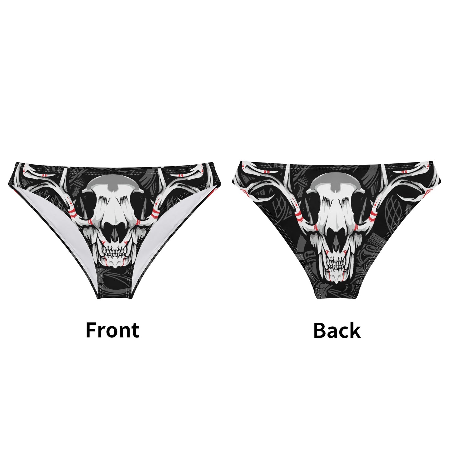 Skull Design Womens Seamless Panties Comfortable Breathable Underwear