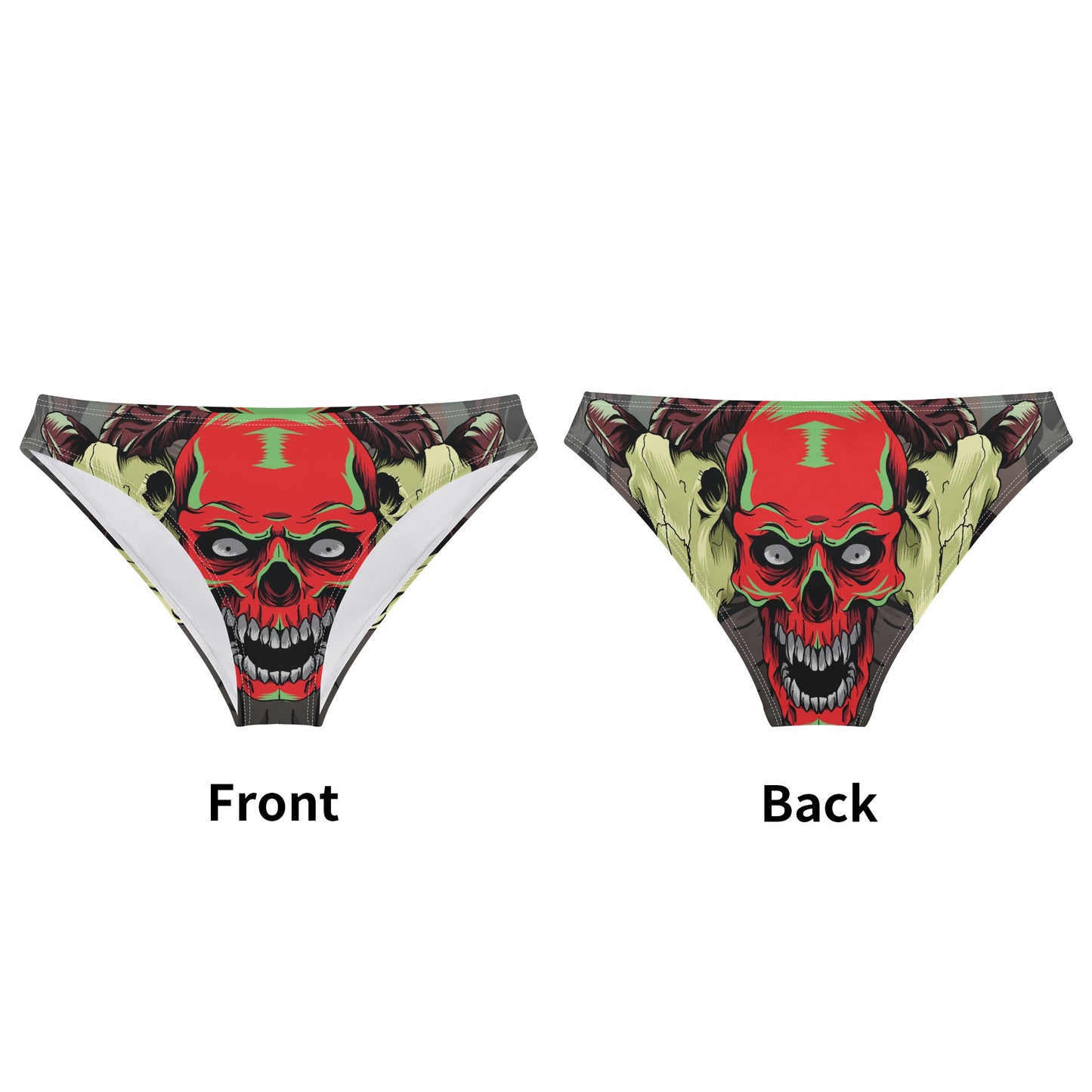 Skull Design Womens Seamless Panties Comfortable Breathable Underwear