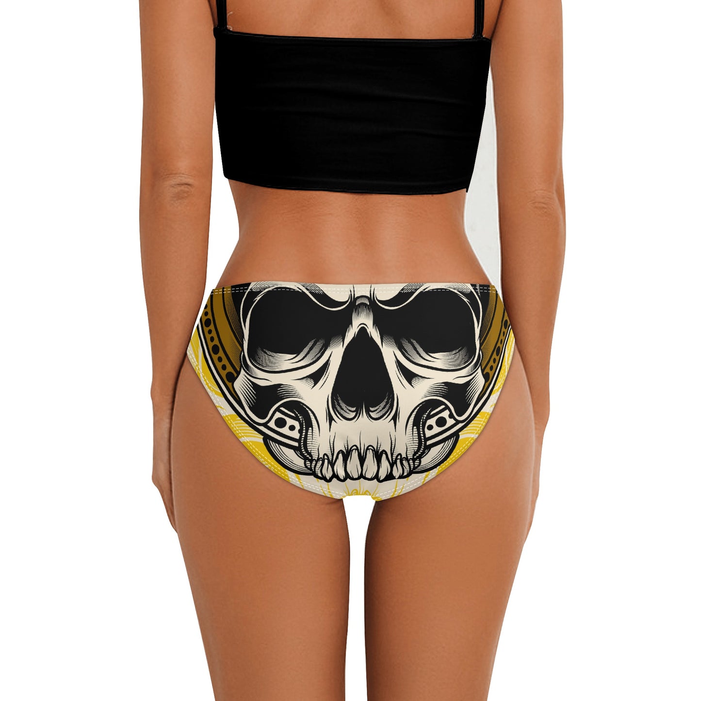 Skull Design Womens Seamless Panties Comfortable Breathable Underwear