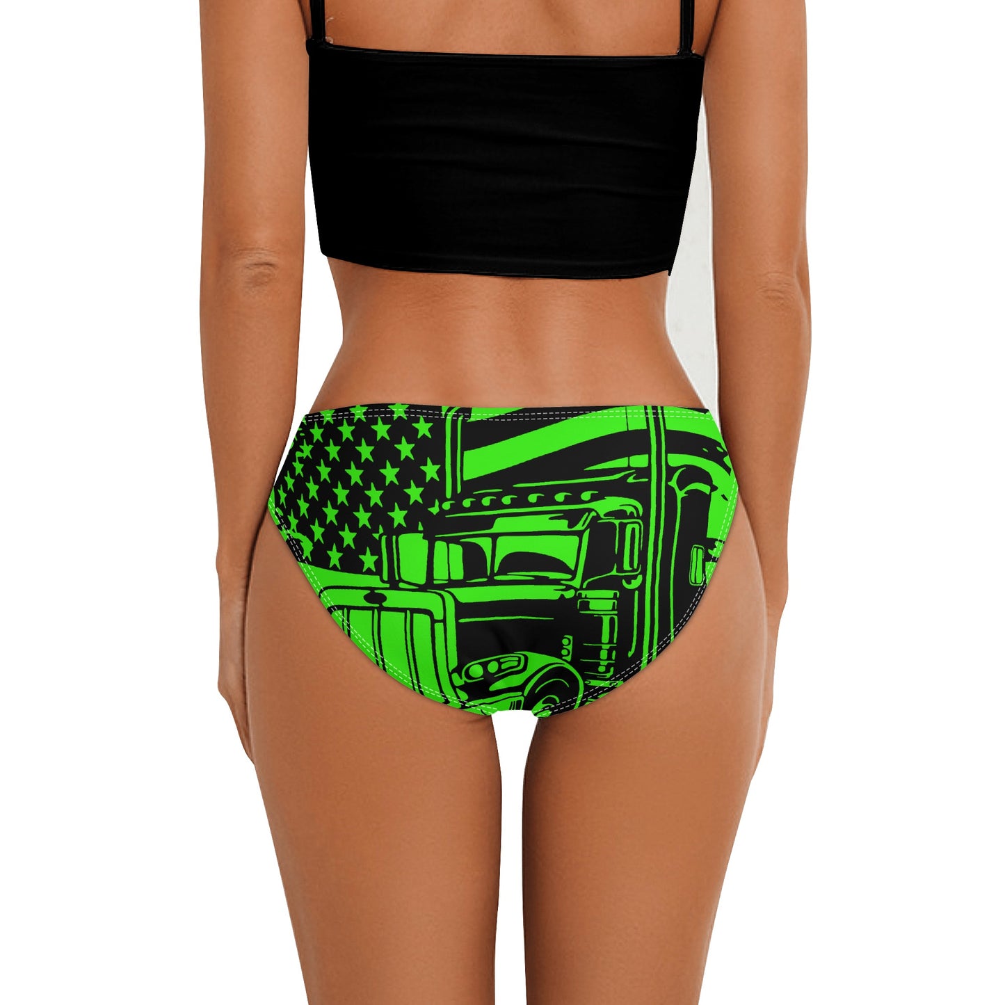 USA Semi Truck Womens Seamless Panties Comfortable Breathable Underwear