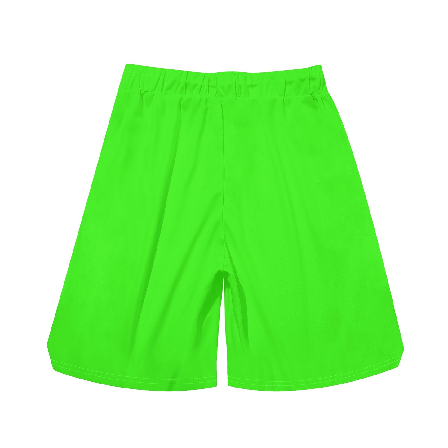 Florescent Green USA Semi Truck Mens Basketball Mesh Shorts Sea Life Swim Trunks