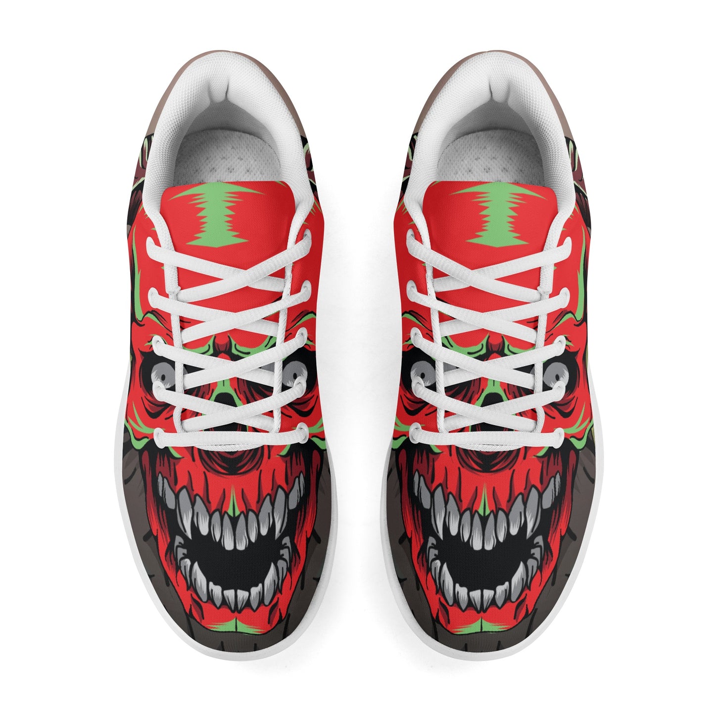 Exclusive Skull Design Adult Soft EVA & Jersey Fleece Fabric for Flat Tennis Shoes Athletic Shoes