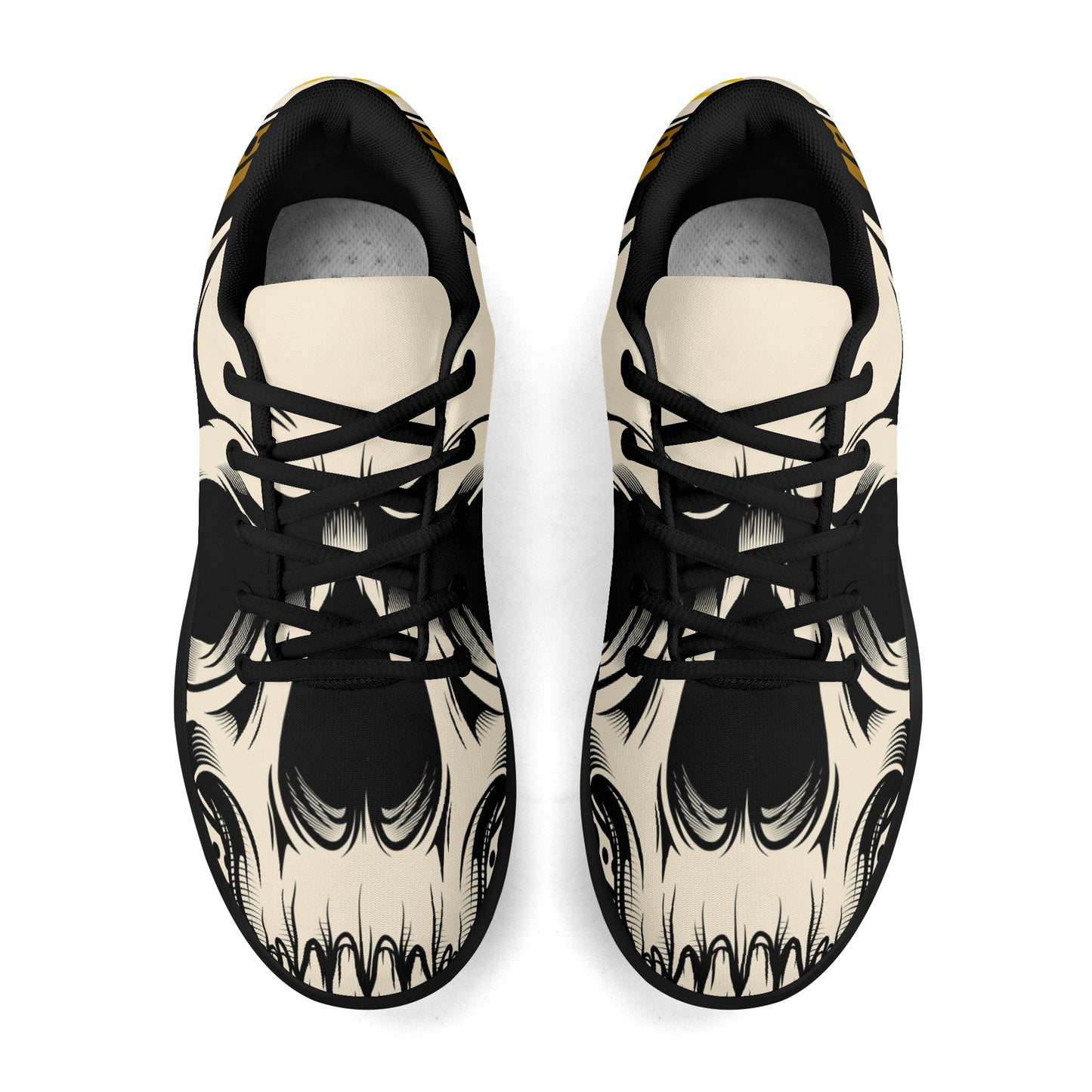 Exclusive Skull Design Adult Soft EVA & Jersey Fleece Fabric for Flat Tennis Shoes Athletic Shoes