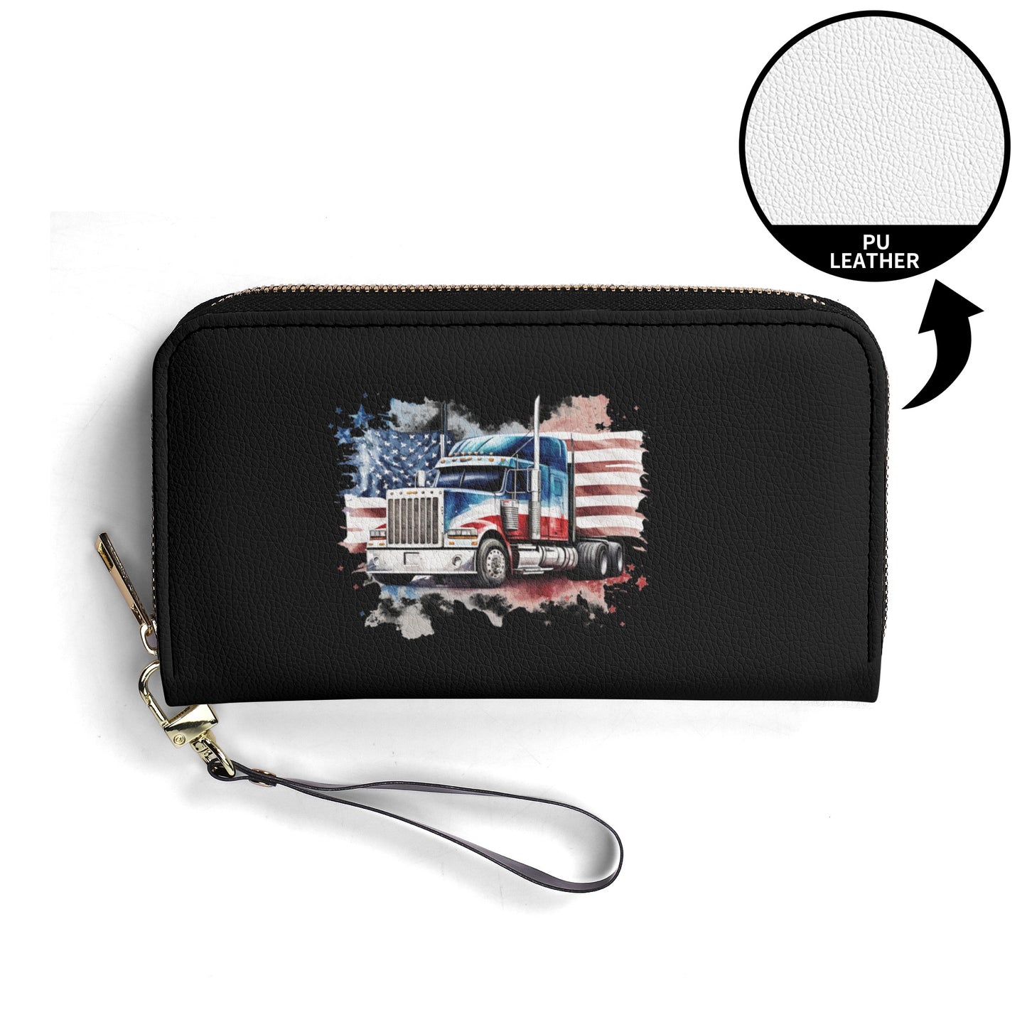 USA Semi Truck Upgraded 2.0 PU Leather Wallet