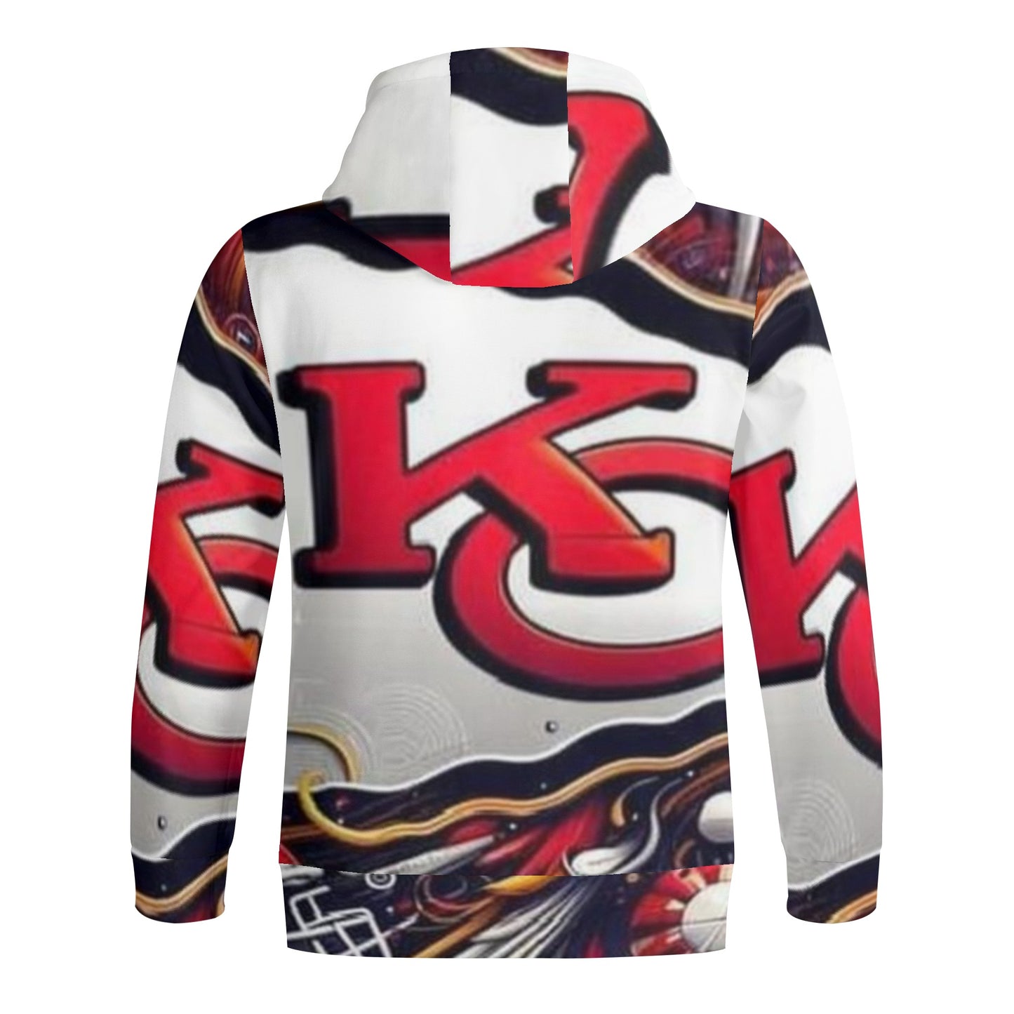 Kansas City Chiefs Adult Full Zip Turtleneck Hoodie Streetwear