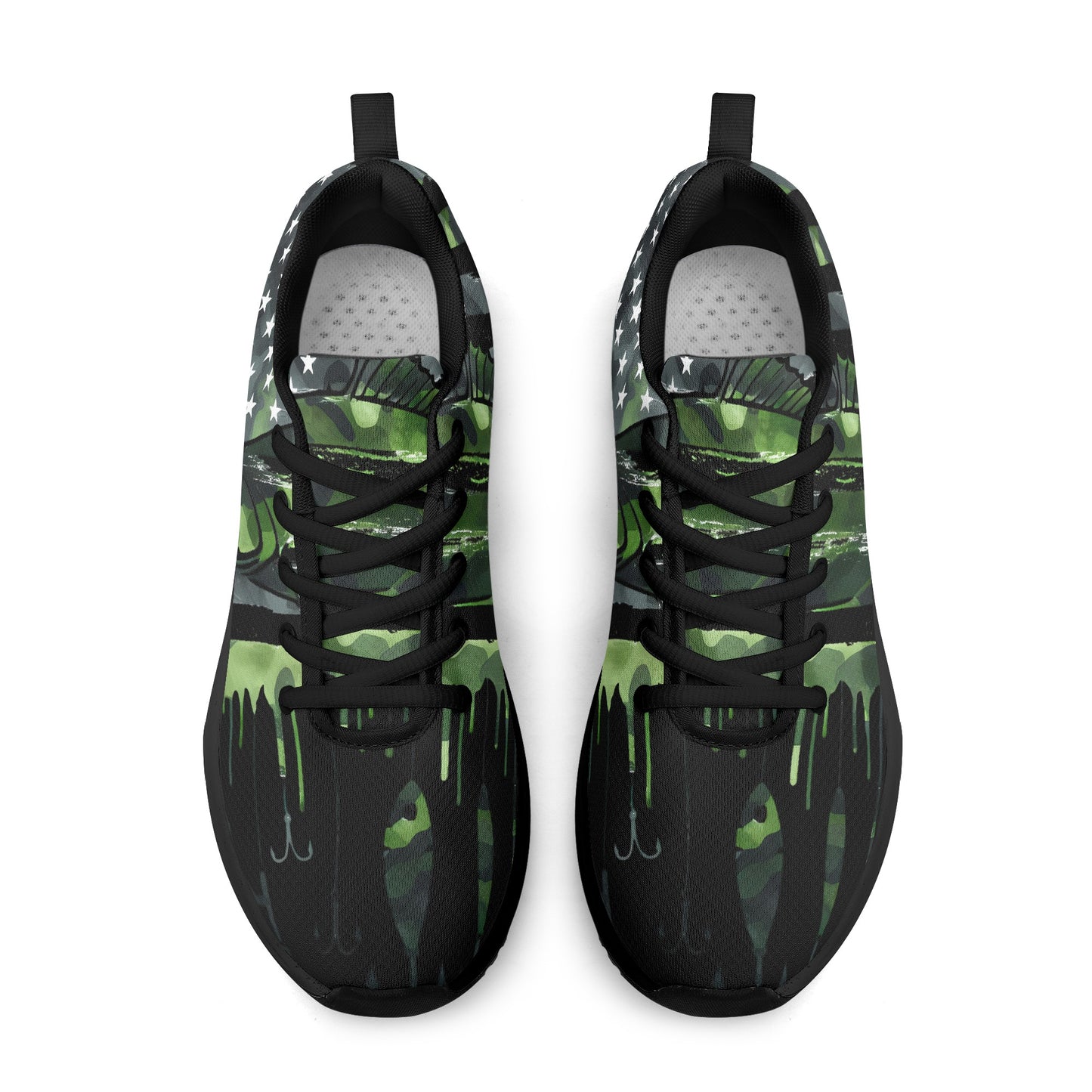 USA Camo Fishing Adult Lightweight Brand Walking Shoes Running Shoes With Personalized Logo /Name