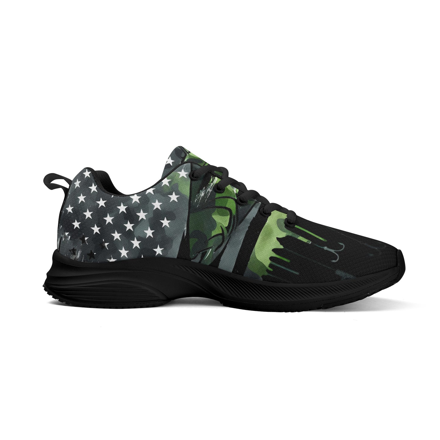 USA Camo Fishing Adult Lightweight Brand Walking Shoes Running Shoes With Personalized Logo /Name