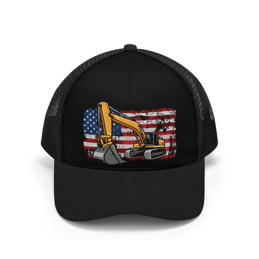 USA Excavator Mesh Trucker Hat