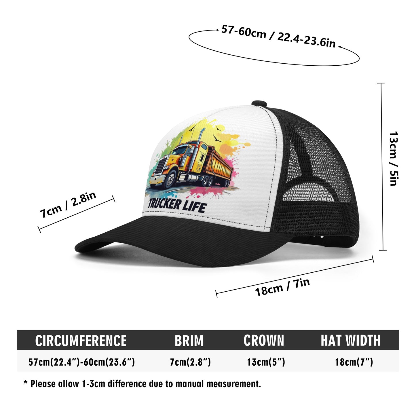 Trucker Life Semi Mesh Trucker Hat